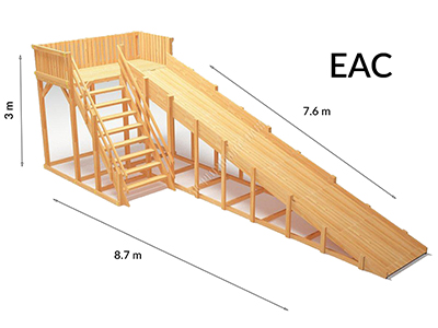 Зимняя горка TORUDA Север wood-6 (скат 7.6 м)